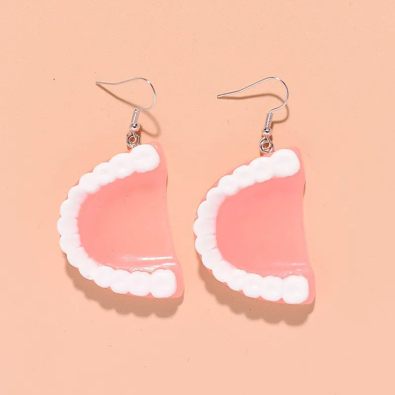 1 Pair Colored 3D Donut Food Drop Earrings For Women Kid Gift Fashion Creative Funny Kawaii Cake Charms Dangle Earrings Jewelry