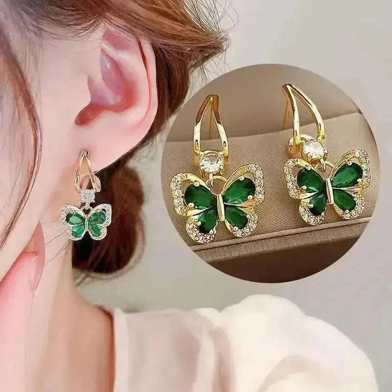 Korean Fashion Heart Drop Earrings For Women Jewelry 2025 Trending Creative Women's Earrings Ear Buckle Accessories Pendientes