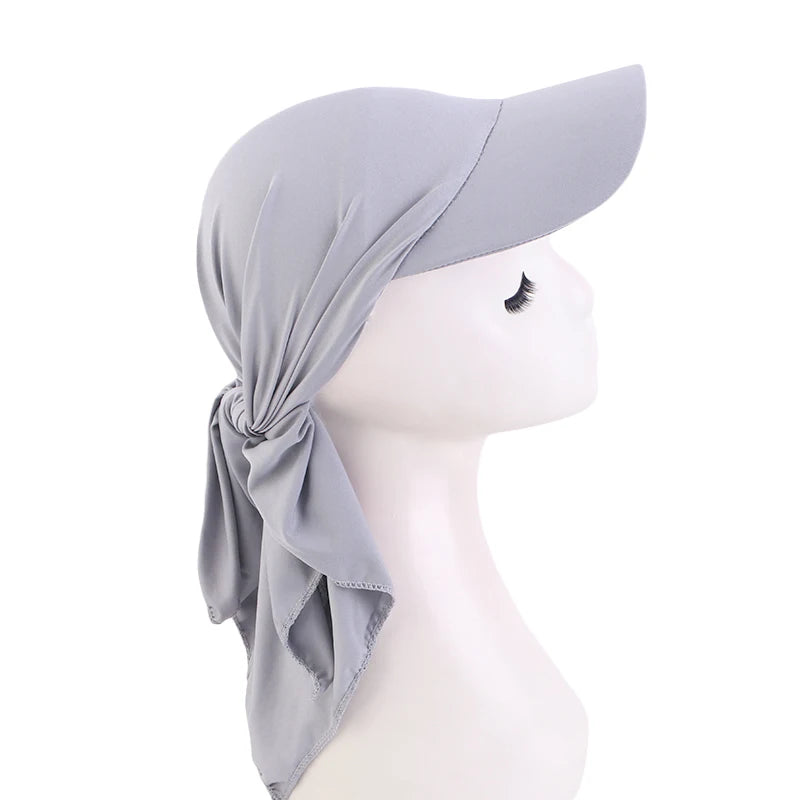 New Instant Hijabs Hijab Cap for Women Bonnet Voile Muslim Sun Hats Scarf Wrap Baseball Caps Bandana Hijab Bonnet Turban - NamafadStore