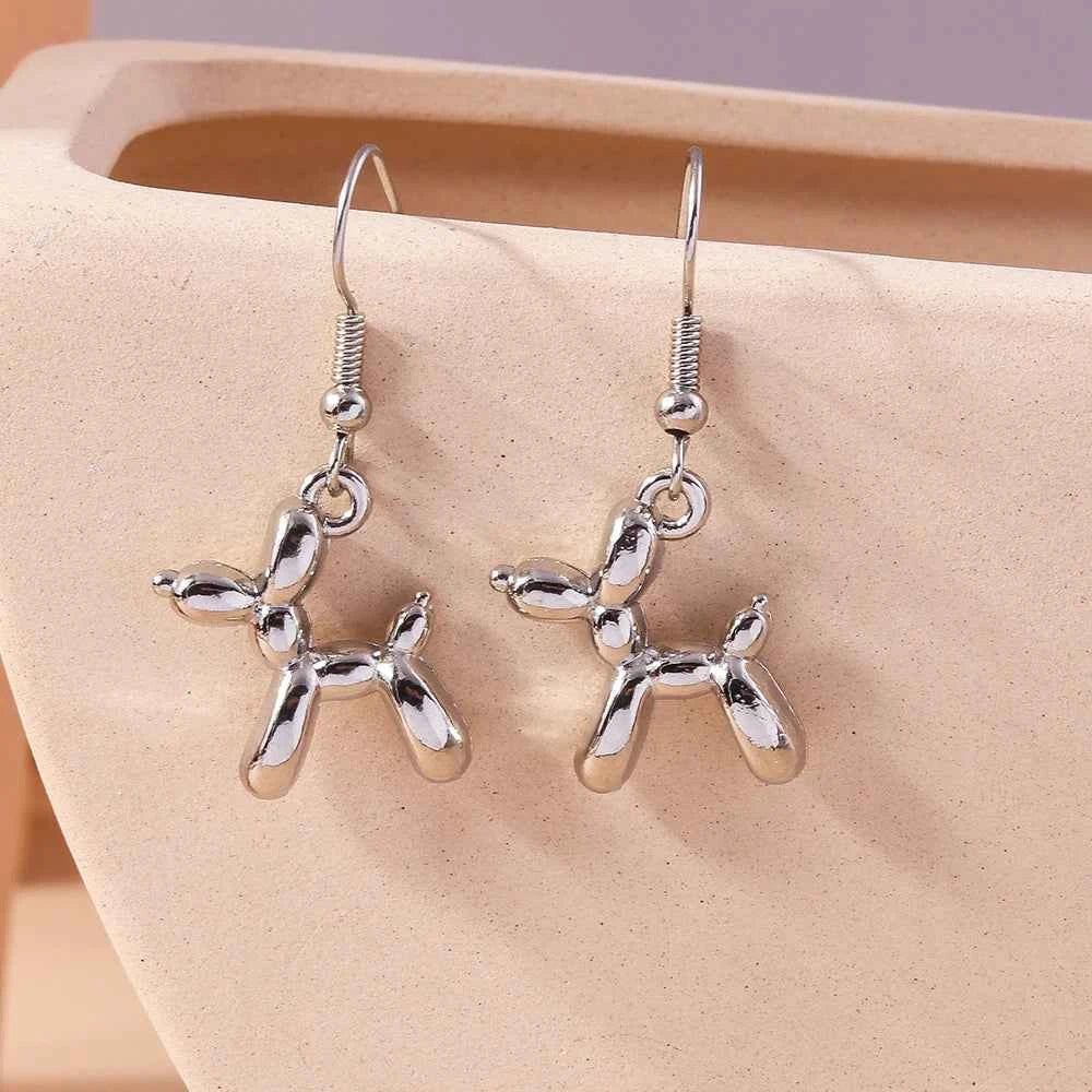 New Cute Colorful Creative Puppy Dog Earrings For Women Girls Simple Cartoon Animal Earring Pendants Lovely Jewelry Accessories