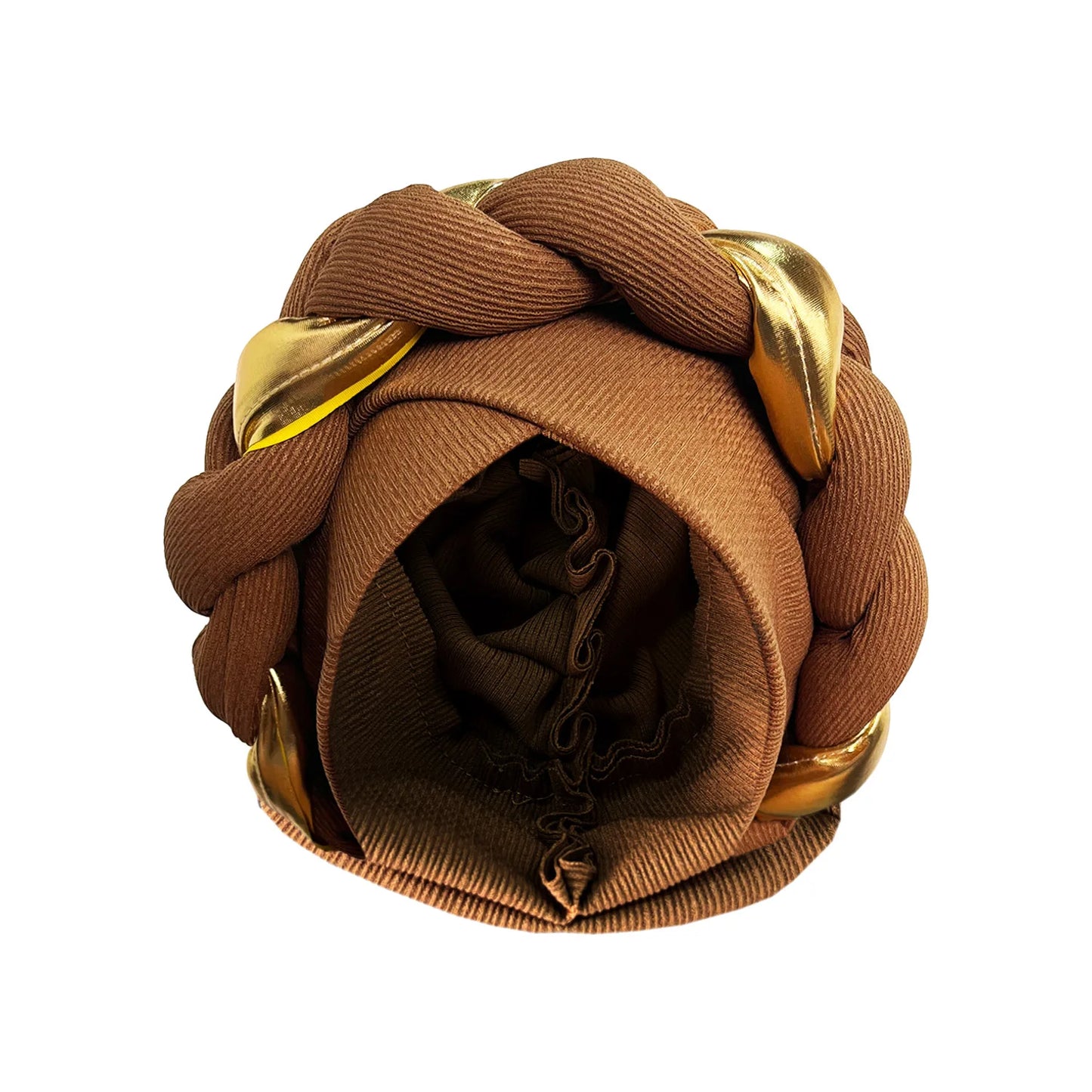 2024 New African Women Pleated Beanie Headwrap Hat Hair Accessories Arab Wrapped Muslim Hijab Turban Cap Female - NamafadStore