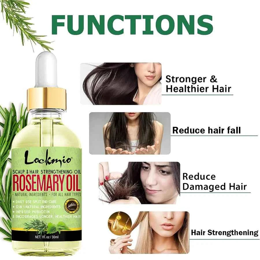 3pcs/set Hair Care Products for Women Moisturize Nourish Rosemary Oil Natural Batana Oil & Chebe Serum Anti-frizz Treatment Hair - NamafadStore