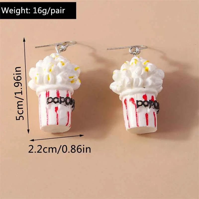 Sweet Food Cake Drop Earrings for Women Girls Party Holiday Jewelry Gifts