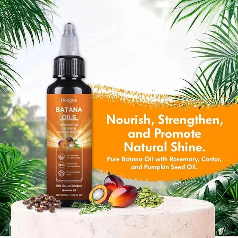 Batana Hair Oil Nourishes hair follicles and smoothen hair with nourishing hair oil