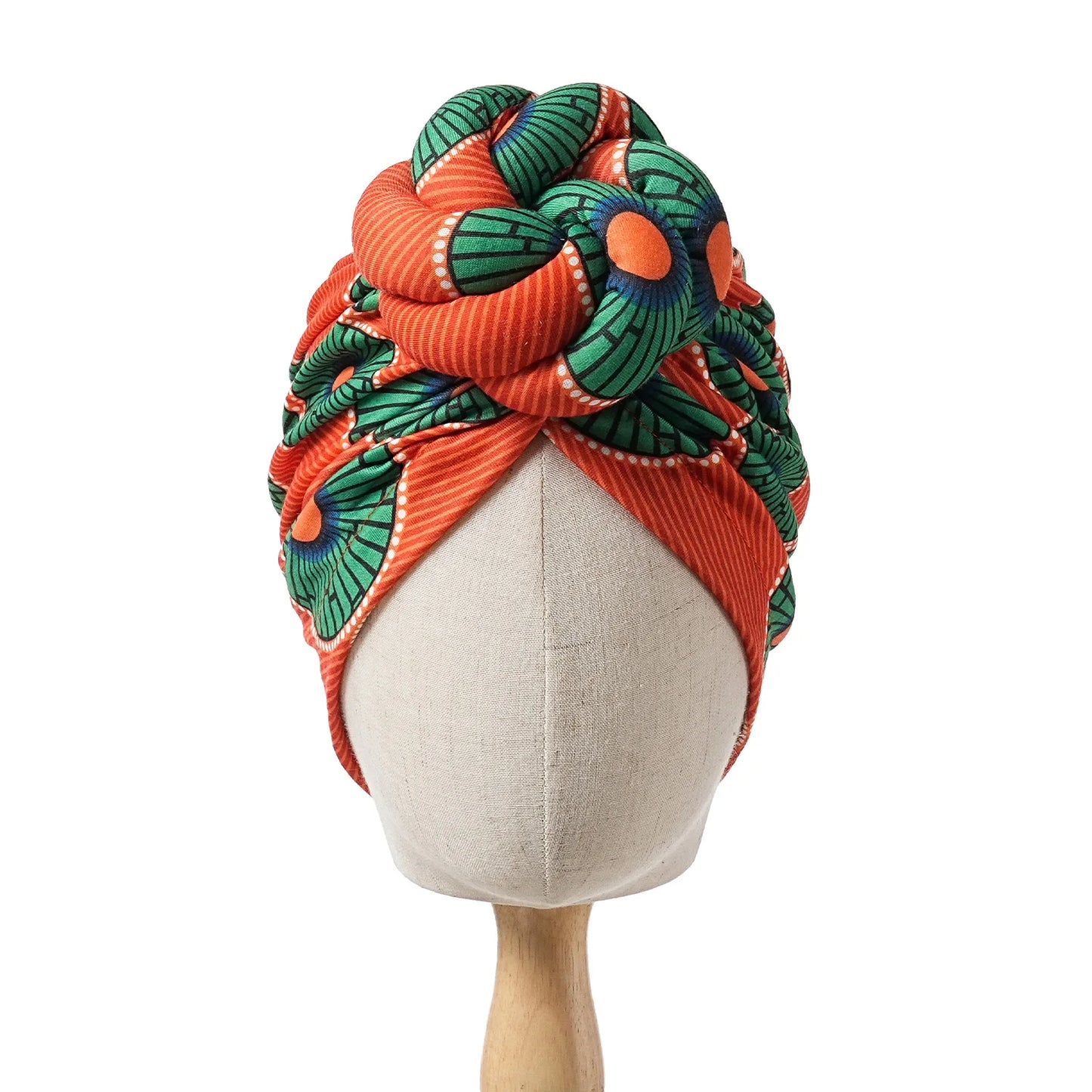 Pre-made Knot Turban, African Print Head Bonnet For Women's, Party Headwear - NamafadStore