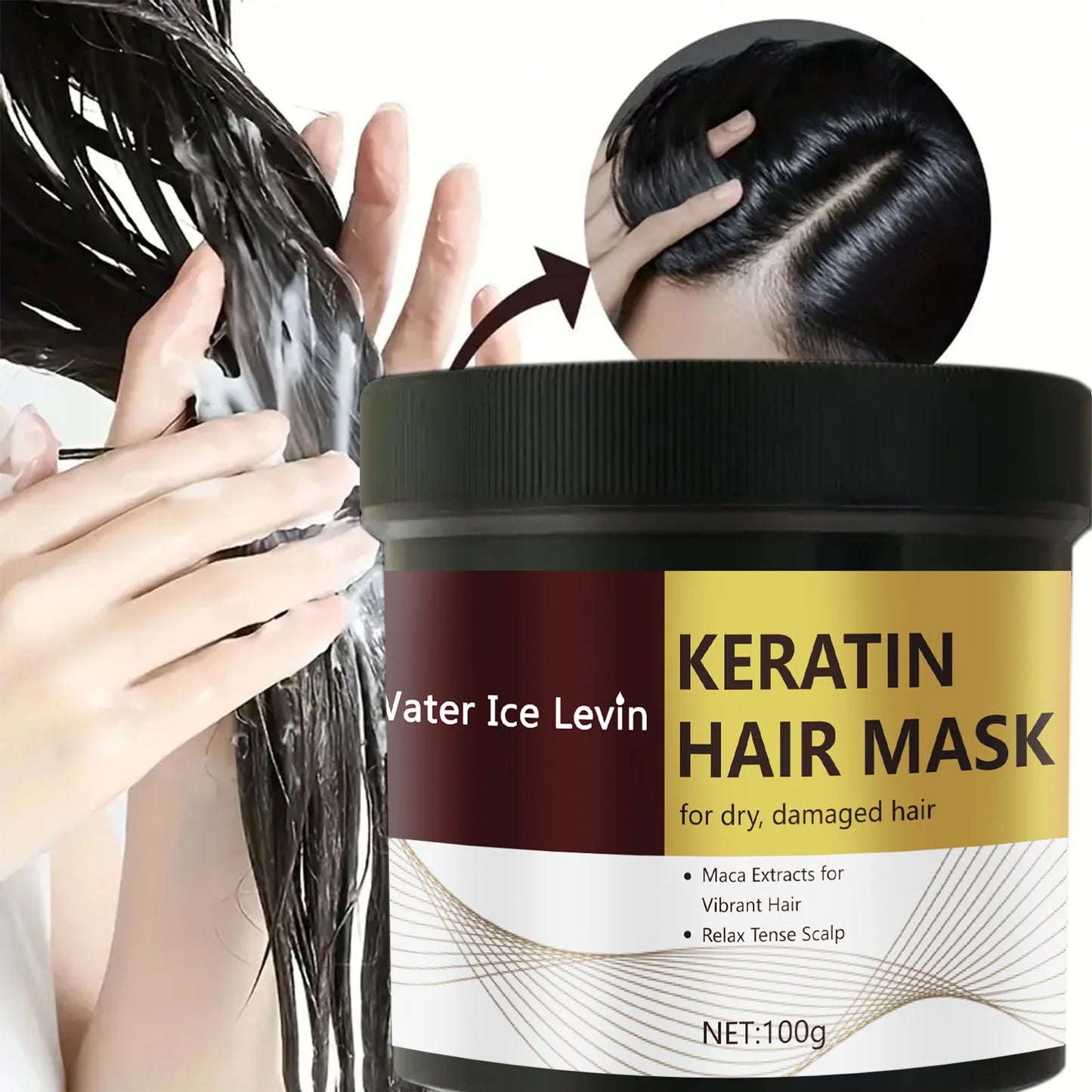 Magical Keratin Hair Mask 5 Seconds Fast Repair Damaged Frizzy Hair Soft Smooth Shiny Straightening Deep Moisturizing Hair Care - NamafadStore