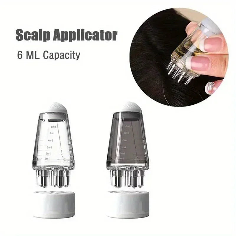 2-piece Hair Dye Tool Set 6.09oz Hair Oil Applicator Bottle and1ml Dil Hair Growth Solid Hair Comb Salon Hairdressing Tools