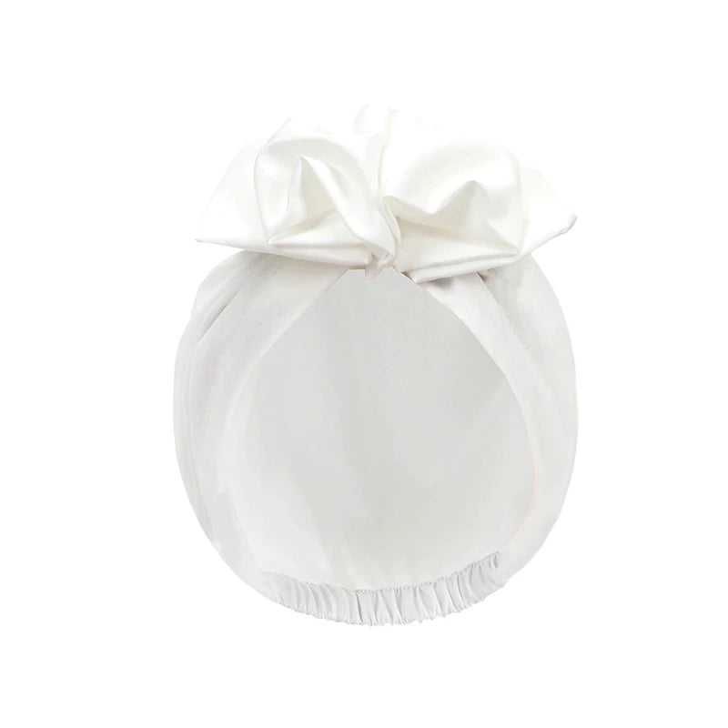 French Style Turban Hat Elegant Ladies Plain Bandana Hair Cover Cap Female Fashion Vintage Muslim Turbans Streetwear Headwrap - NamafadStore