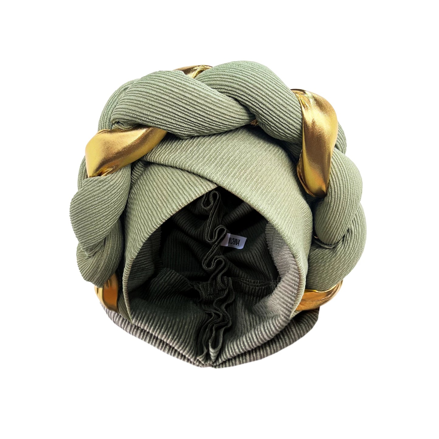 African Turban Cap Headdress Women's Pleated Hat Hair Accessories Arab Wrapped Muslim Hijab - NamafadStore