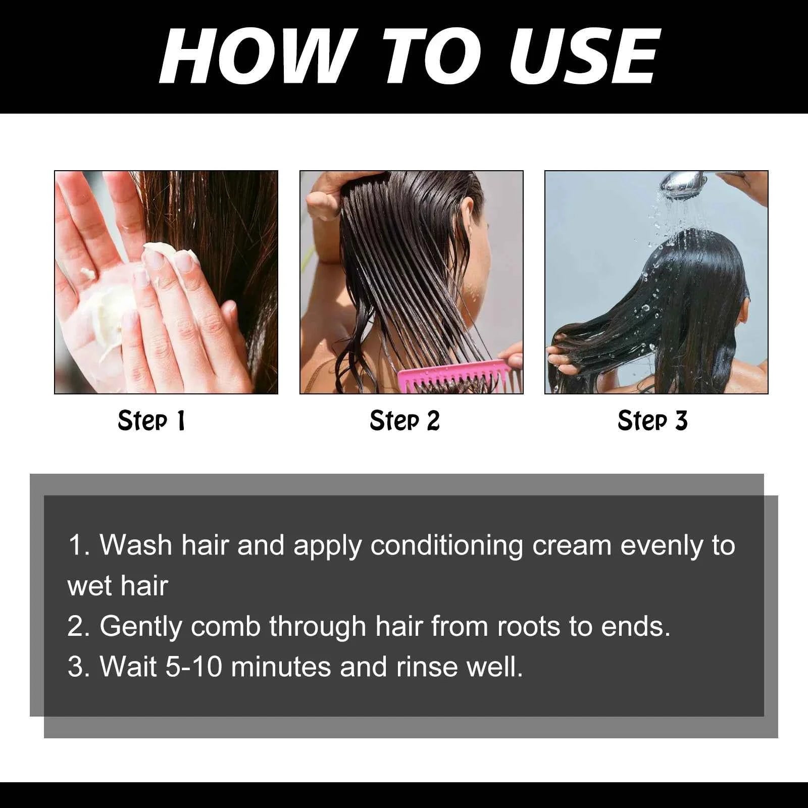 Keratin Hair Care Cream 8 Seconds Hair Mask Improves Frizzy Tangled Prevents Breakage and Splitting Hair Care Product