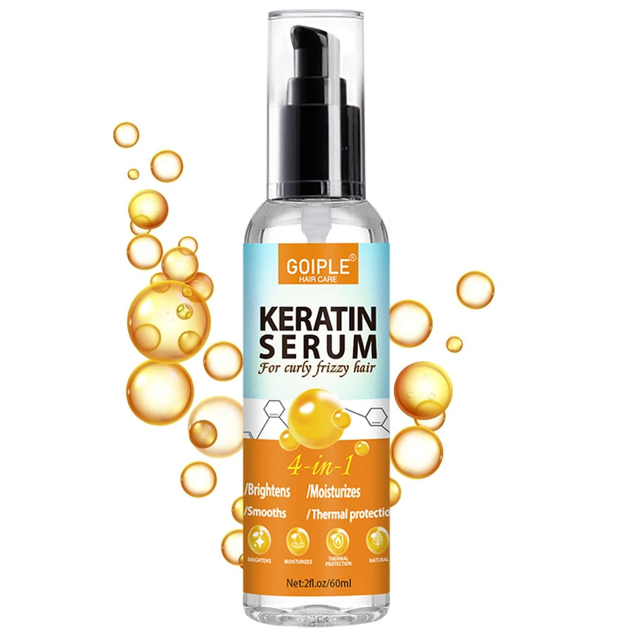 Keratin Protein Serum Repair Damaged Treatment Smooth Moisturize Curly Thermal Protector for Hair Care Conditioner Essence Oil