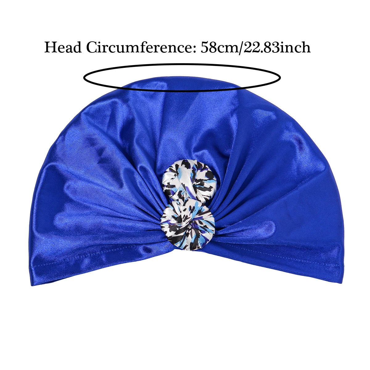 New Women Top Knotted Turban Hat Bonnet Hijab Chemo Cap Headbands Female Muslim Hat Head Cover Night Cap Hair Accessories - NamafadStore