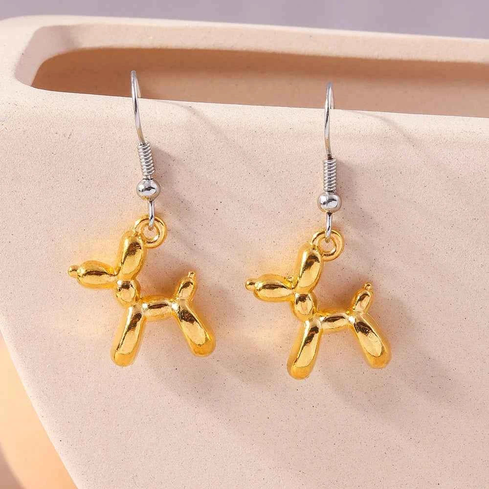 New Cute Colorful Creative Puppy Dog Earrings For Women Girls Simple Cartoon Animal Earring Pendants Lovely Jewelry Accessories
