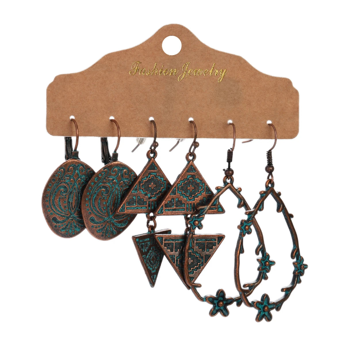 Boho Ethnic Dangle/Round Earrings For Women Vintage Fashion 2024 Earrings Sets Pendientes Earring Unusual Pendant Jewelry Female