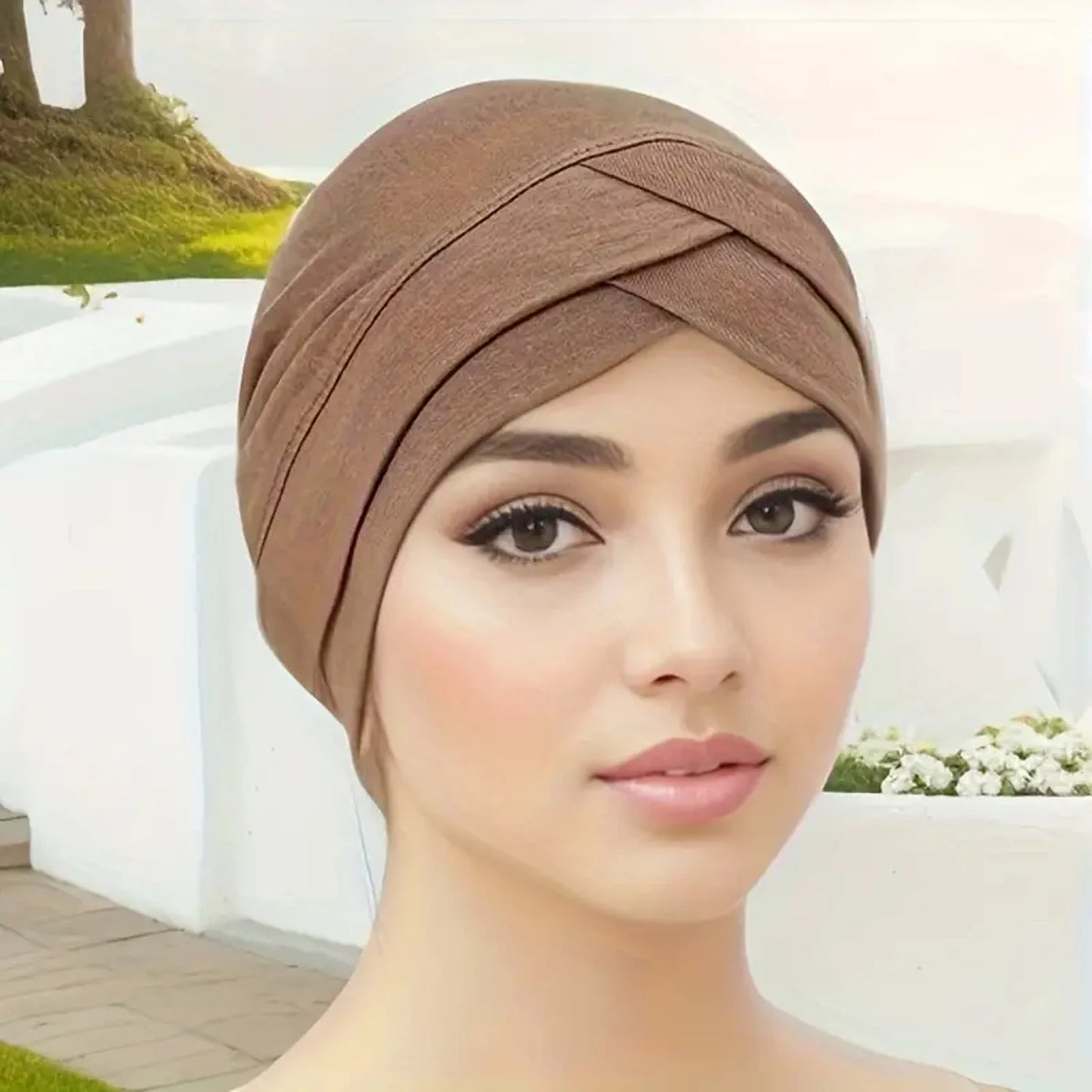Women's Fashion Turbans New Two Layer Brim Cap Comfortable and Versatile Outdoor Leisure Sports Headband Hat - NamafadStore