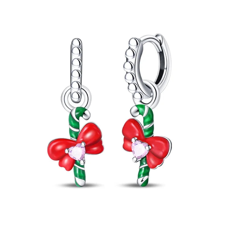romantic 925 Sterling Silver Strawberry Rose Cherry Apple Wine Glass Red Earrings Colorful And Exquisite Niche Gifts
