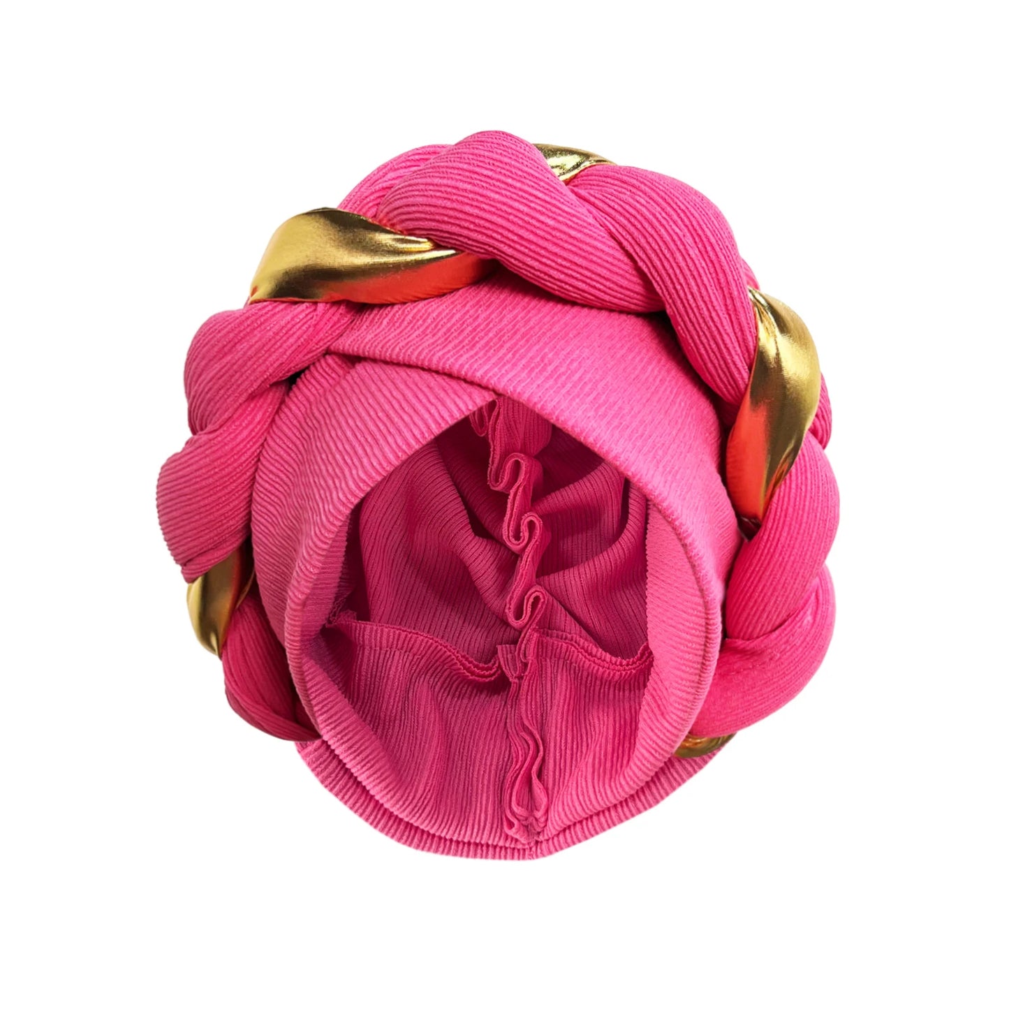African Turban Cap Headdress Women's Pleated Hat Hair Accessories Arab Wrapped Muslim Hijab - NamafadStore