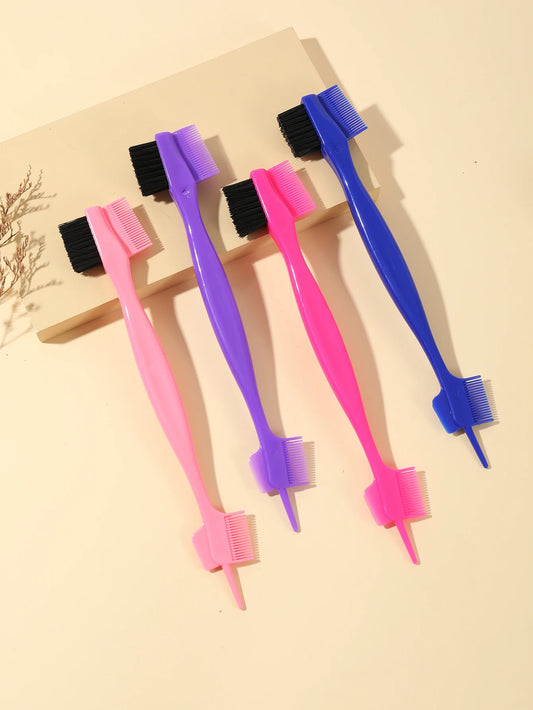 1pc of anti-static hair care comb double-sided edge control brush suitable for hair care comb tools Special for real hair wigs - NamafadStore