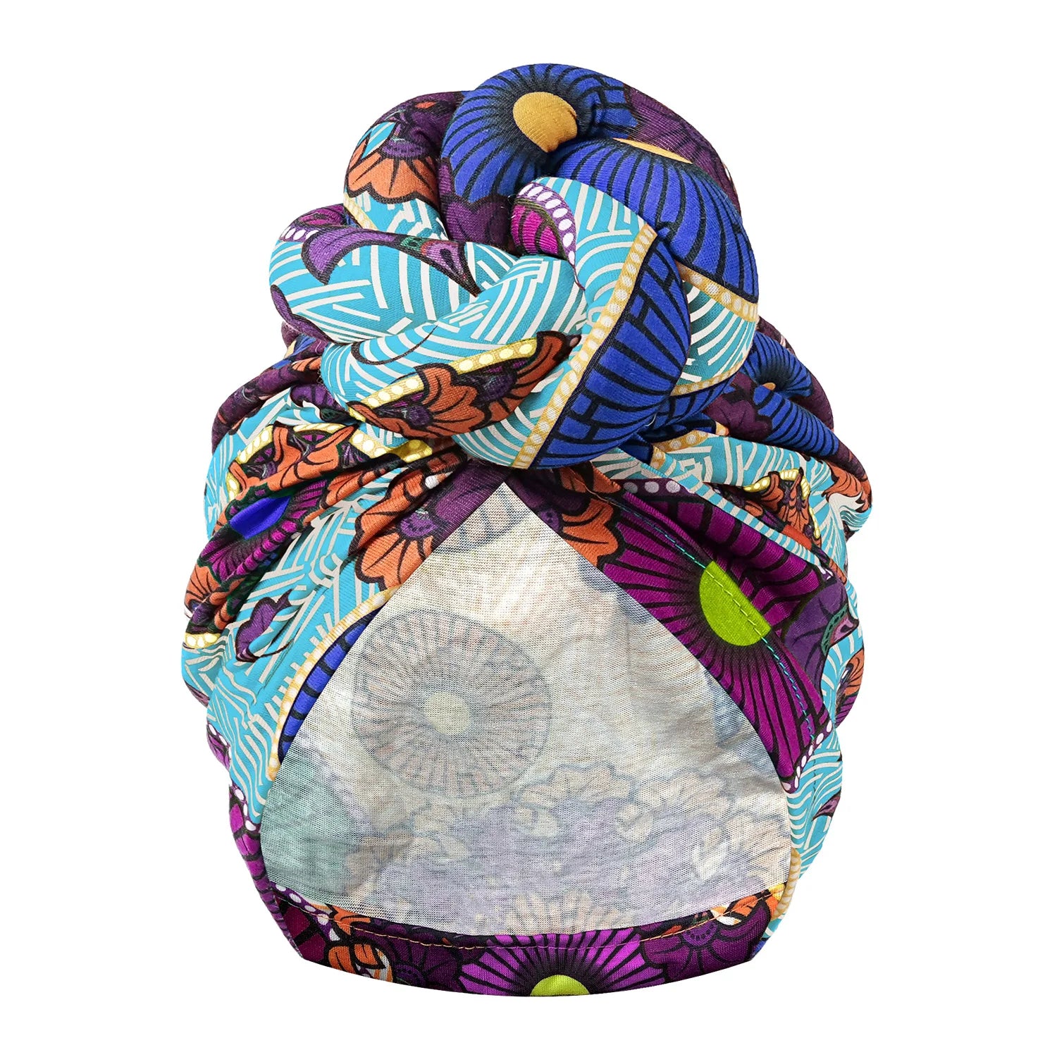 Pre-made Knot Turban, African Print Head Bonnet For Women's, Party Headwear - NamafadStore