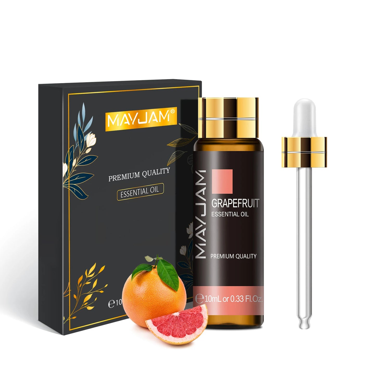 MAYJAM 10ml Pure Essential Oil Lavender Eucalyptus Vanilla Sandalwood Jasmine Bergamot Lemongrass Cinnamon Grapefruit 1pc - NamafadStore