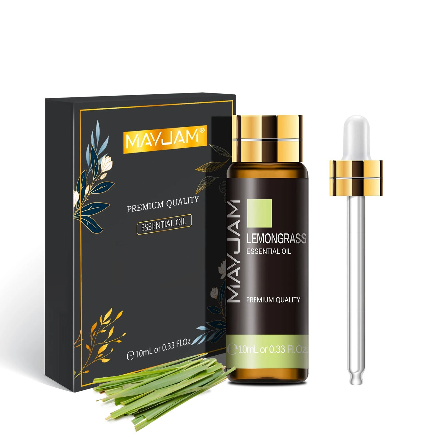 MAYJAM 10ml Pure Essential Oil Lavender Eucalyptus Vanilla Sandalwood Jasmine Bergamot Lemongrass Cinnamon Grapefruit 1pc - NamafadStore