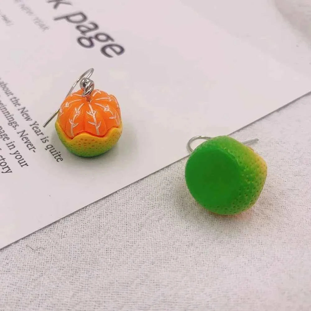 Beer Festival Wine Glass Orange Juice Earrings Fashion 2D Flat Design Earrings Women Girls Party Jewelry Gift Give To Friends