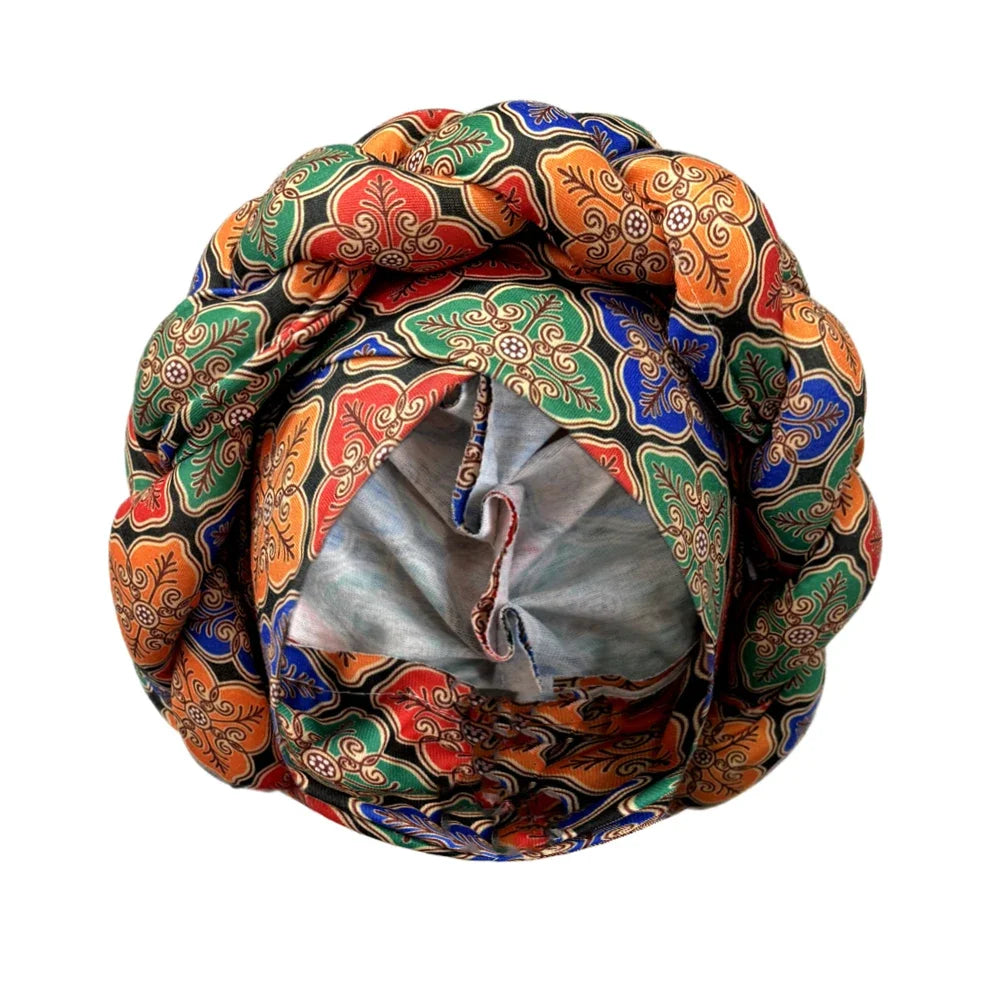 2024 New African Women Turban Cap Big Braid Head Wraps Cover Bonnet Beanie Female Headtie Hair Loss Chemo Cap Arab - NamafadStore