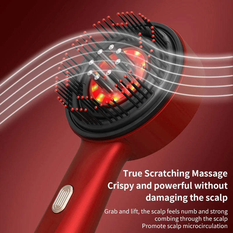 Electric Scalp Massage Comb Infrared Light Head Massager for Hair Growth Medicine Scalp Oil Applicator Anti-Hair Loss Hair Care