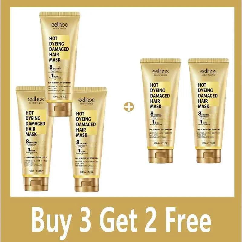 Keratin Hair Care Cream 8 Seconds Hair Mask Improves Frizzy Tangled Prevents Breakage and Splitting Hair Care Product