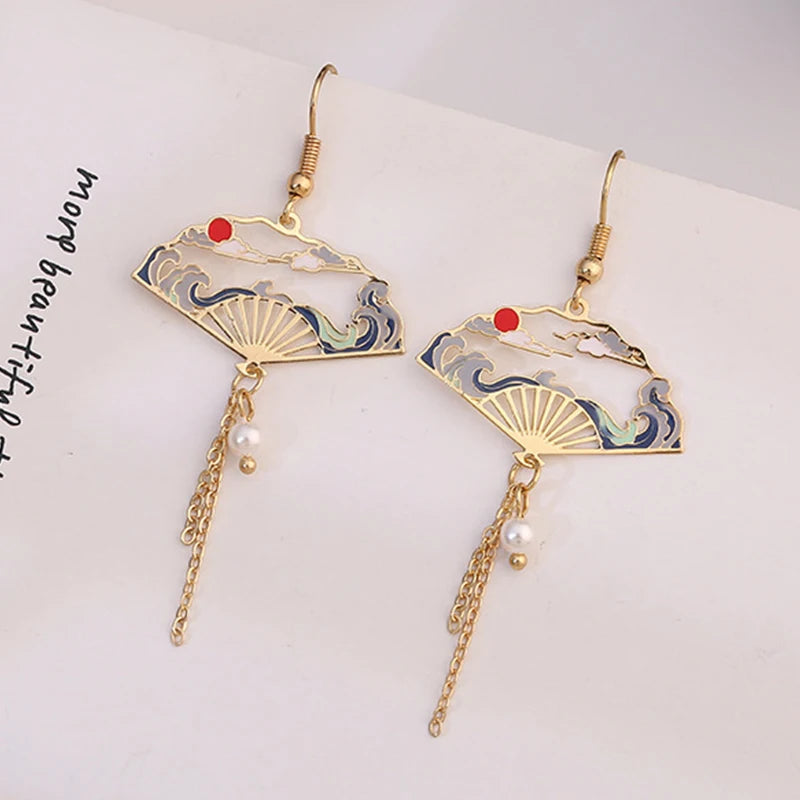 Korean Style Flower Cute Animal Rabbit Dangle Earrings For Women Strawberry Zircon Bee Asymmetrical Tassel Earring Party Jewelry