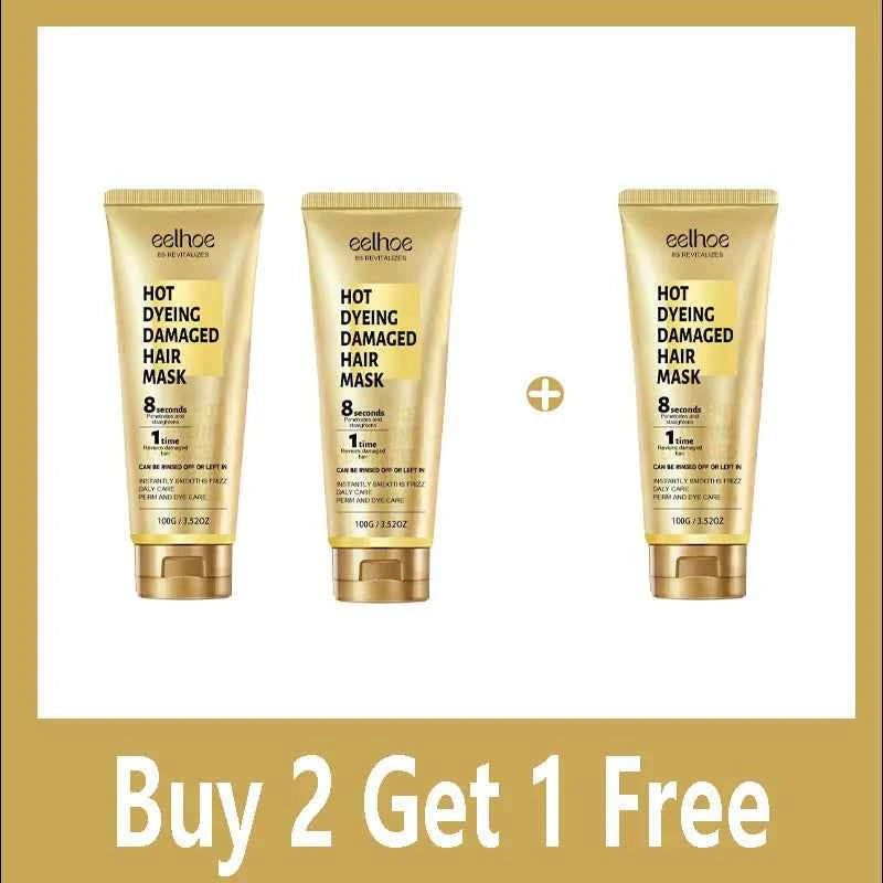 Keratin Hair Care Cream 8 Seconds Hair Mask Improves Frizzy Tangled Prevents Breakage and Splitting Hair Care Product