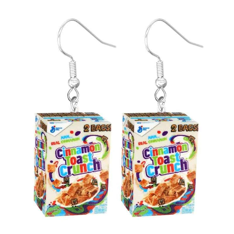 Earrings for Women 2D Acrylic Cute Snacks Potato Chips Girls Foods Funny
