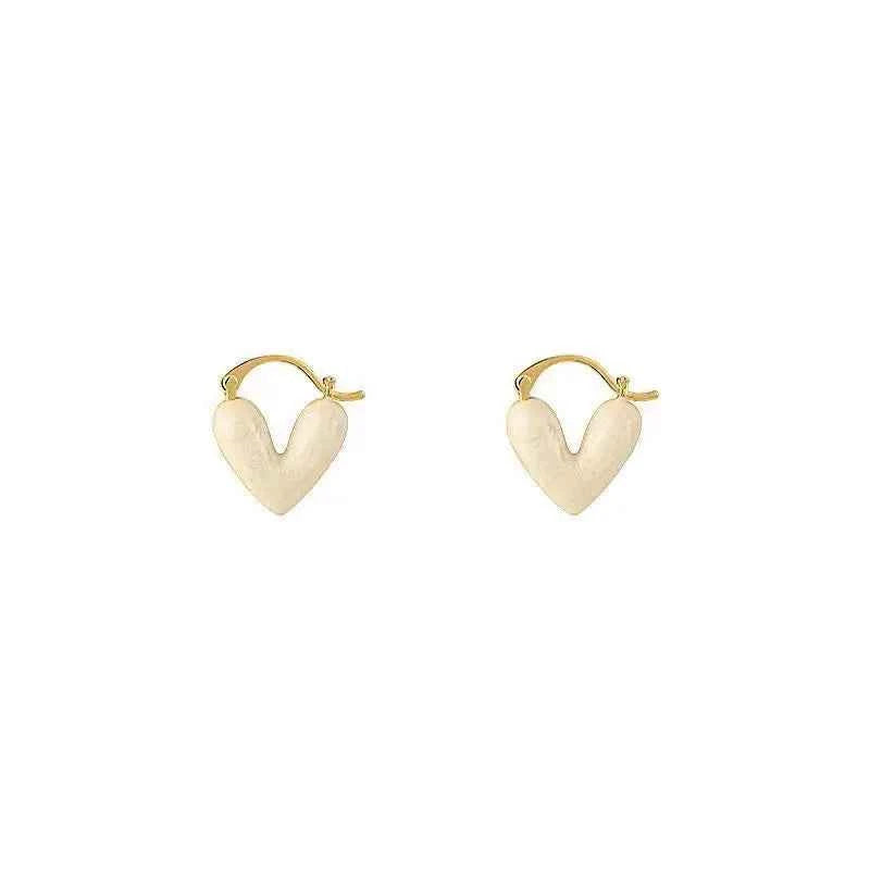 Korean Fashion Heart Drop Earrings For Women Jewelry 2025 Trending Creative Women's Earrings Ear Buckle Accessories Pendientes