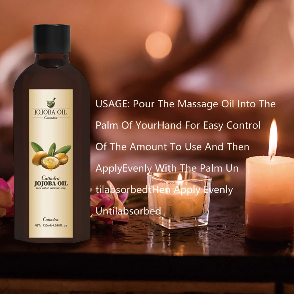 120ml Jojoba Oil2 Firm Skin Moisturizing Body Effectively Massage SPA Smooth Body Care Natural Organic Plant Oil