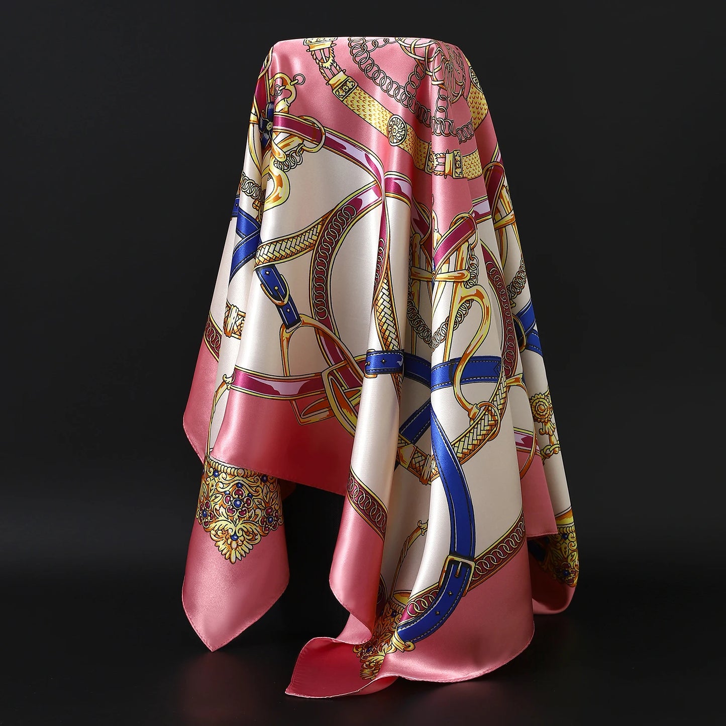 Popular Shawls Europe And America Fashion Bandannas New Print Sunscreen 90X90CM Kerchief Four Seasons Luxury Square Silk Scarves