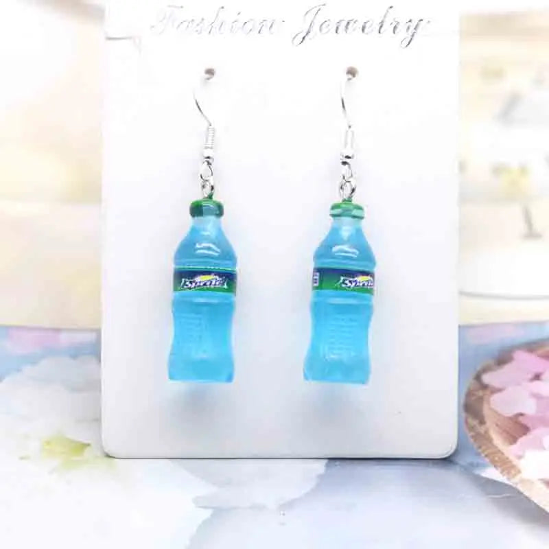 Earring For Women Resin Handmade Cute Animals Ice Cream Drinks Candy Fruits Pissa Drop Earrings Funny Gift