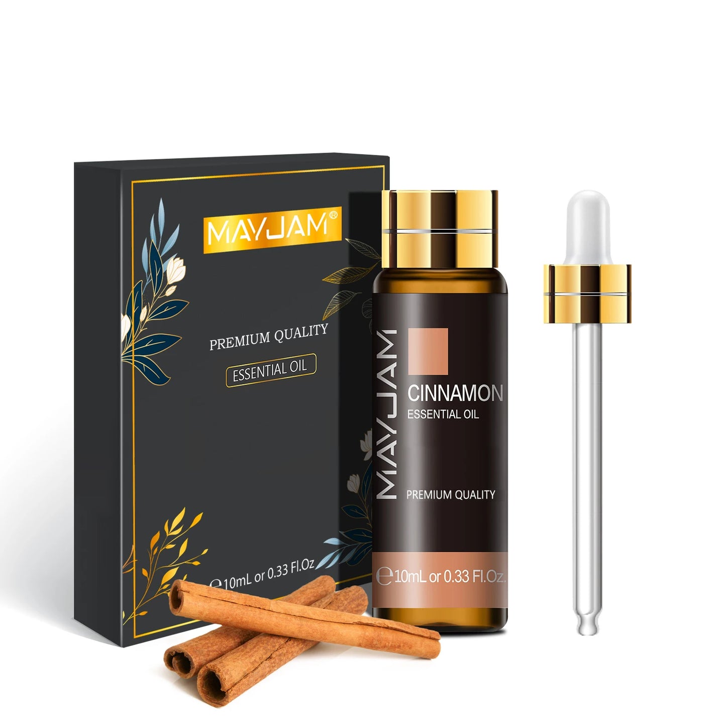 MAYJAM 10ml Pure Essential Oil Lavender Eucalyptus Vanilla Sandalwood Jasmine Bergamot Lemongrass Cinnamon Grapefruit 1pc - NamafadStore