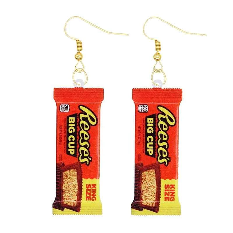 Earrings for Women Earrings Acrylic Cute Snacks Girls Foods Funny Candy Chocolate Cookies