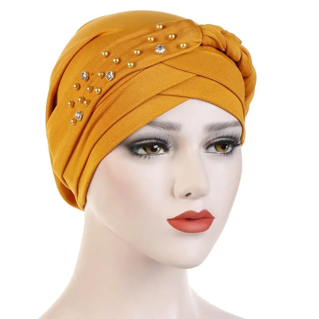 Women Muslim Braid Turban Hat for Cancer Chemo Hair Loss Cover Beanie Bonnets - Stylish and Comfortable