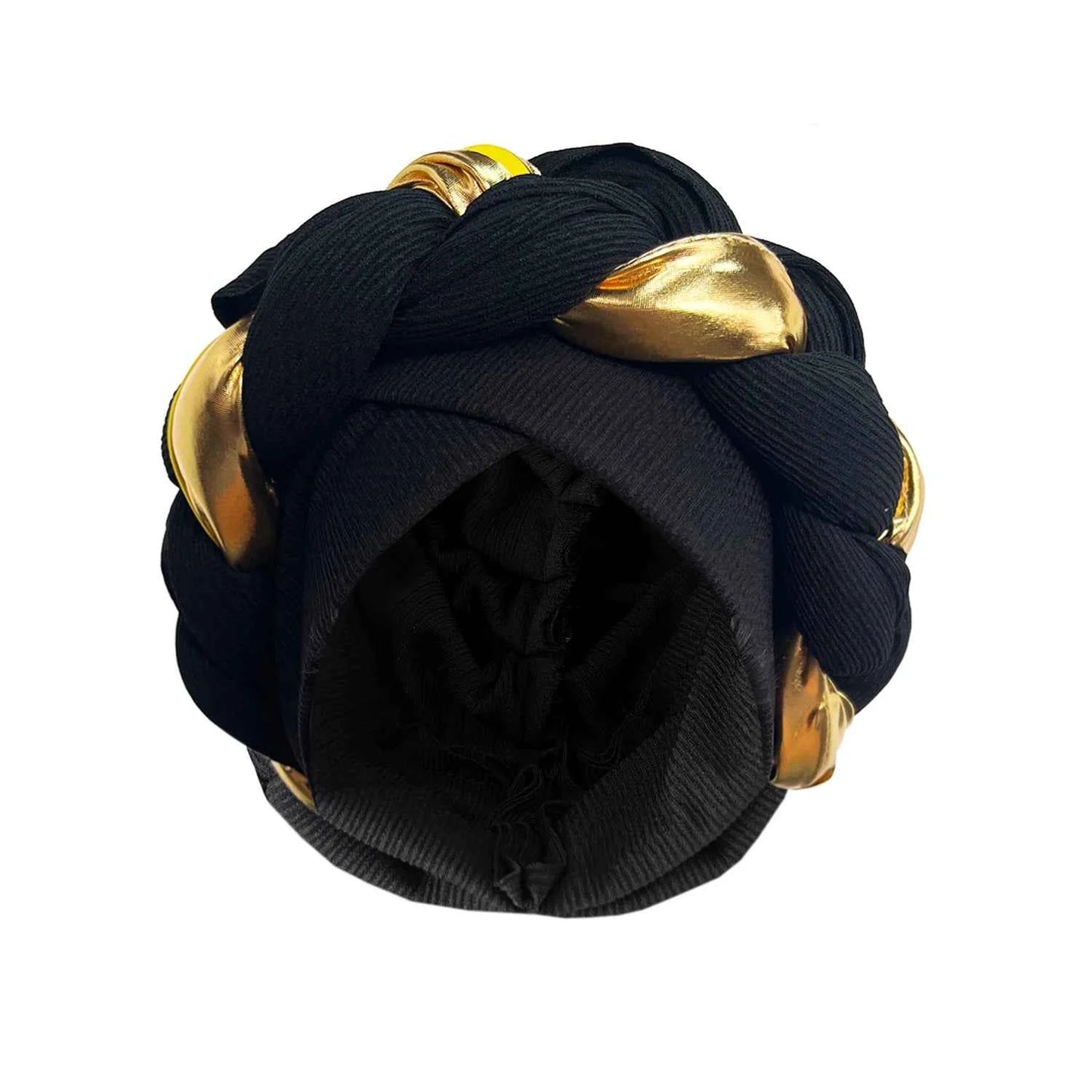 African Turban Cap Headdress Women's Pleated Hat Hair Accessories Arab Wrapped Muslim Hijab - NamafadStore