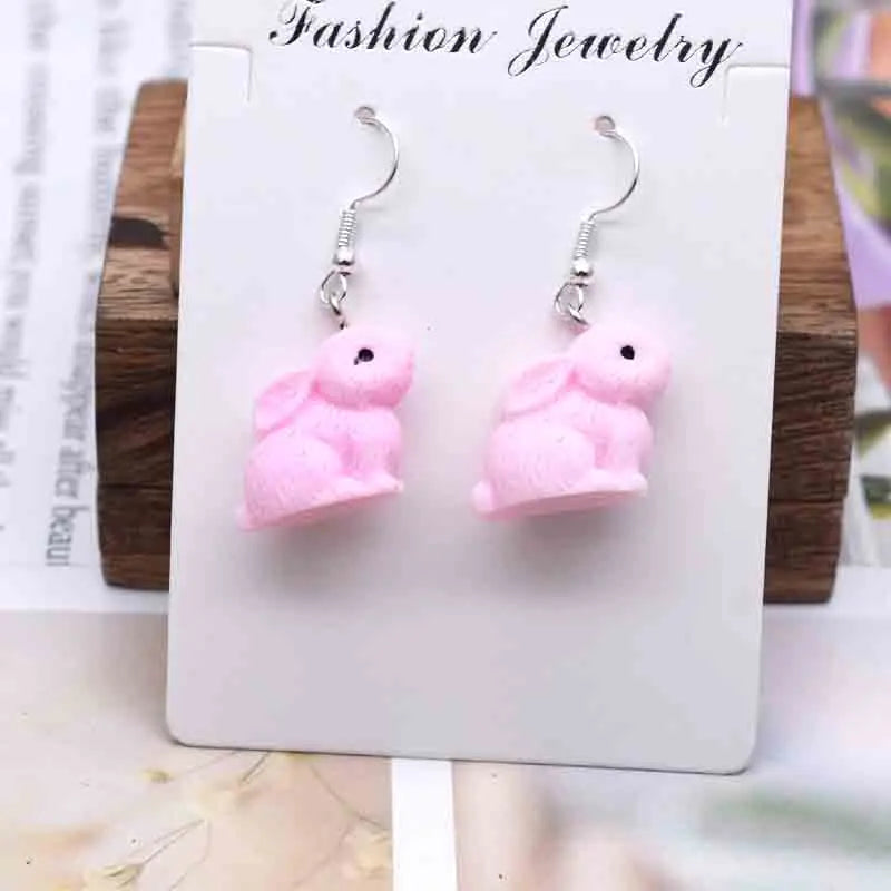 Earring For Women Resin Handmade Cartoons Animals Fruits Vegetables Kawaii Drop Earrings Funny Gifts