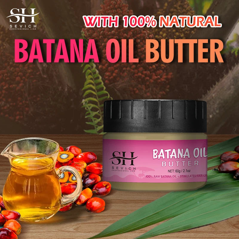 100% Pure Batana Oil From Honduras Natural Batana Butter For Hair Growth Alopecia Areata Hair Loss Treatment For Men & Women - NamafadStore