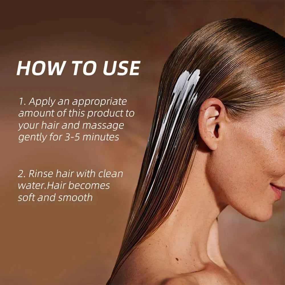 2 Pack GZE Collagen Keratin Hair Mask Deep Conditioning for Dry, Damaged Hair Restores Elasticity- for Healthy, Beautiful Hair