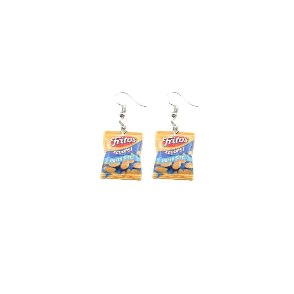 Cute Snacksle Earrings Set Potato Chips Drop Earrings for Women Children Colorful Cartoon Jewelry Gifts