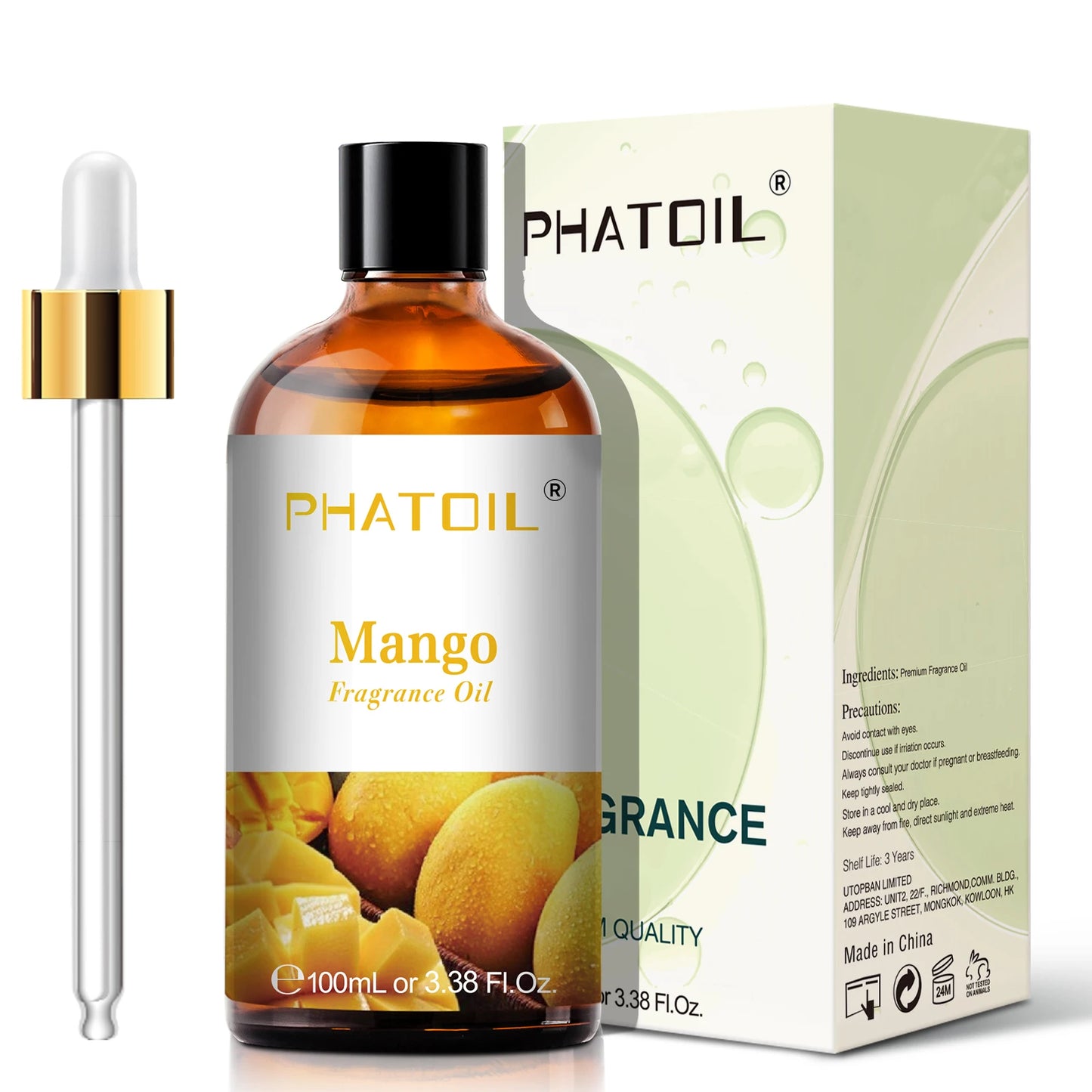 PHATOIL 100ml Sweet Fruity Fragrance Oil for Diffuser Candles Making -Coconut & Vanilla Strawberry Lemon Peach Pear Aroma Oil - NamafadStore