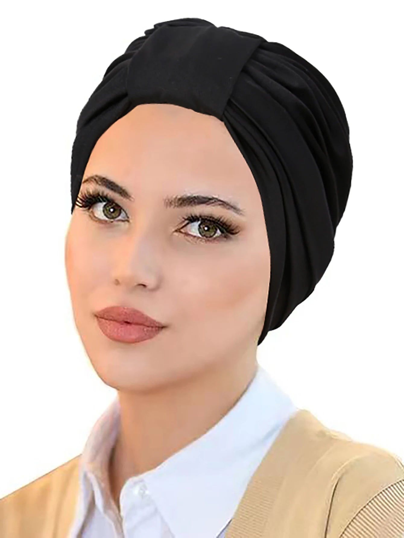 Solid Color Muslim Hijab Caps Women Wrap Head Ramadan Soft Elastic Ladies Turban Bonnet Fashion Headdress Wearable - NamafadStore