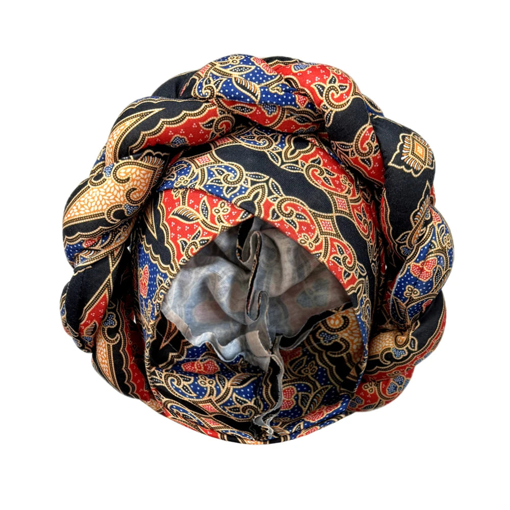 African Headtie Bonnet Hat Turban for Women Muslim Head Wrap Nigerian Scarf Braid Hijab Femme Chemo Caps Cover - NamafadStore