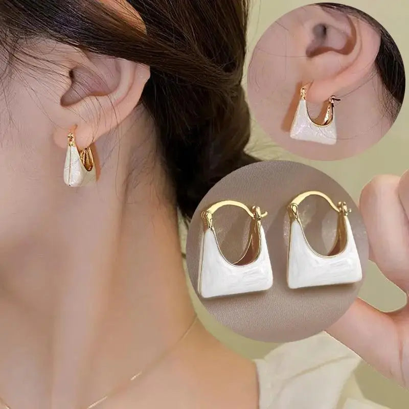 Korean Fashion Heart Drop Earrings For Women Jewelry 2025 Trending Creative Women's Earrings Ear Buckle Accessories Pendientes