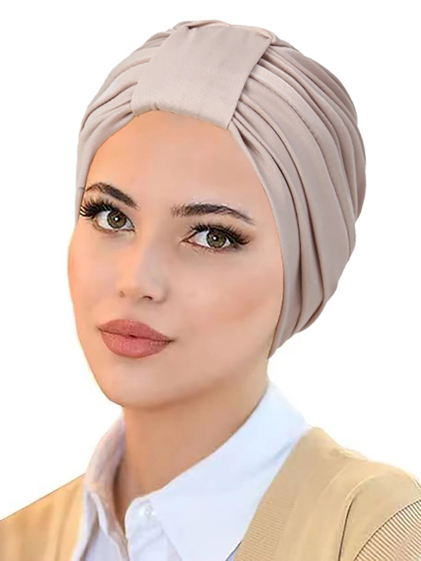 Solid Color Muslim Hijab Caps Women Wrap Head Ramadan Soft Elastic Ladies Turban Bonnet Fashion Headdress Wearable - NamafadStore