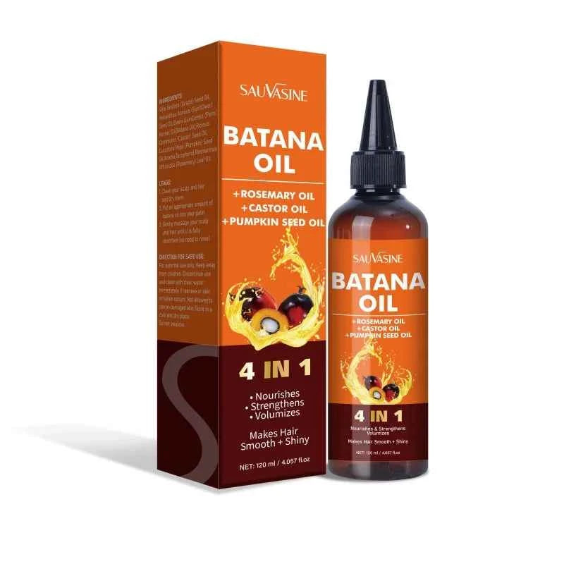 4 IN 1 Batana Oil 120ml Strengthening and Volumzing Hair Repairs Damaged Hair Promotes Hair Shiny Batana  Care Oil - NamafadStore